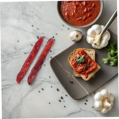 Realistic Artificial Sausage Food Model 2Pcs PVC Set