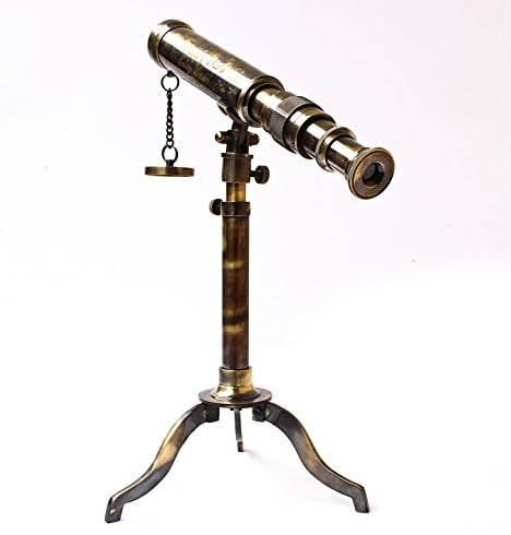Vintage Brass Telescope with Extendable Tripod