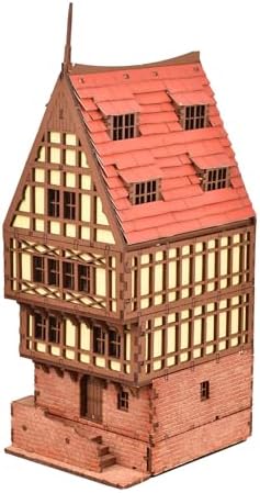 Brick Rowhouse DIY Wooden Building Kit for Adults and Teens
