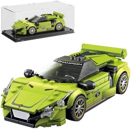 TYCOLE Super Sports Car Building Block Set with Display Case 323pcs