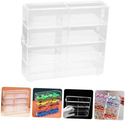 Uonlytech 2pcs Display Case for Car Models and Collectibles