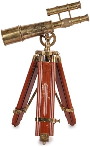 Kelvin Huges London 1915 Brass Telescope with Tripod Stand