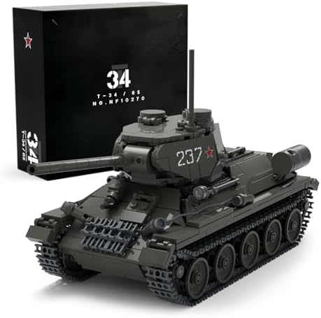 Nifeliz T34 85 Tank Building Set for Adults