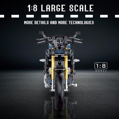 MJDDJA 18 Motorcycle Building Set for Adults