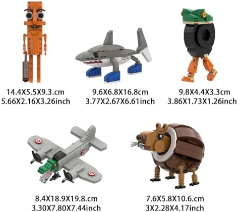 720 Piece Italian Brainrot Building Blocks Set 5-in-1 ABS Construction Kit
