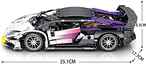 Super Sports Car Building Kit 114 Scale 1337 Pieces