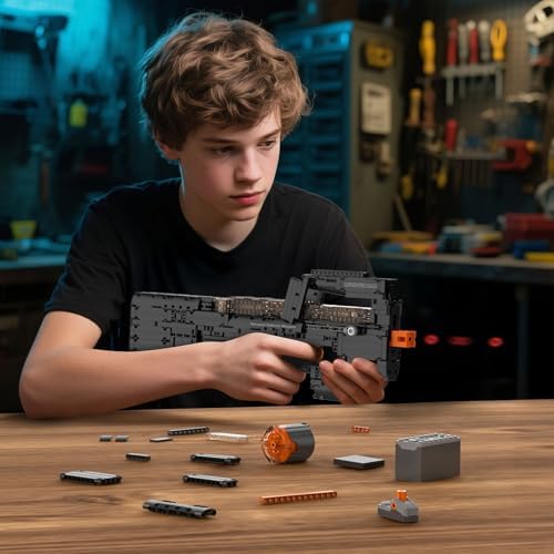 Mould King 14018 P90 Submachine Building Set for Adults
