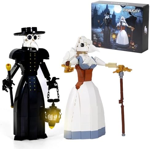 Plague Doctor Building Blocks Set - 500Pcs Medieval Collectible Toy 1