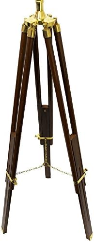 Handcrafted Nautical Harbor Master Brass Telescope with Tripod Stand