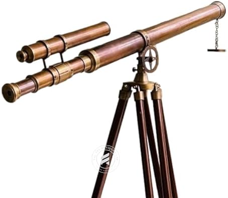 TAL Antique Brass Telescope with Tripod Stand