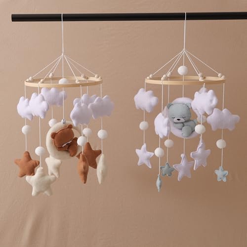 GOODMOM Baby Crib Mobile Bear Nursery Decor