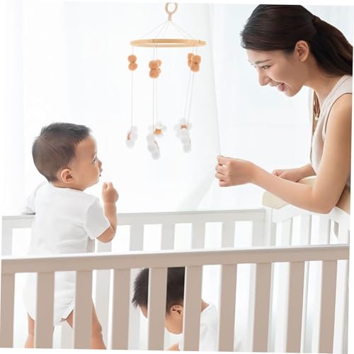 Yardwe Flower Crib Mobile Boho Decor for Nursery