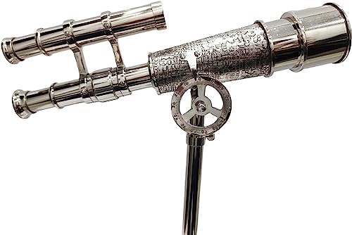 Antiqueex Unique Nautical Telescope with Brass Tripod
