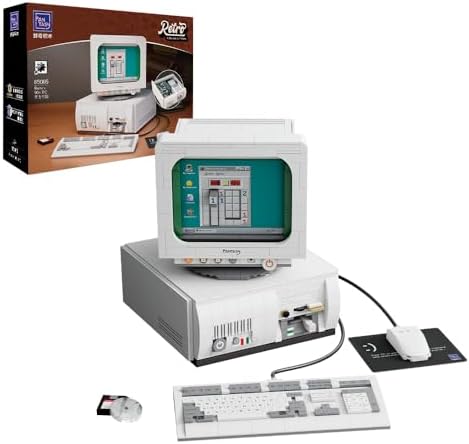 Retro Computer Building Set for Adults