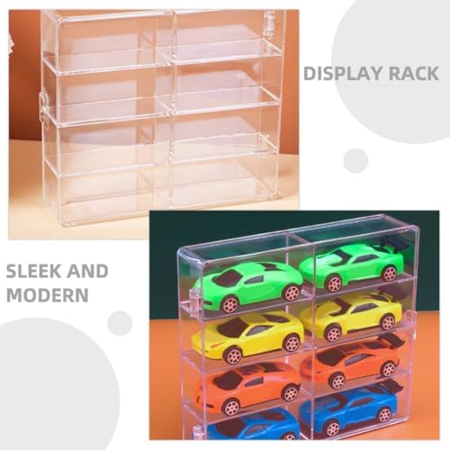 ARTIBETTER 2pcs Miniature Display Case for Collectibles Car Models and Figurines