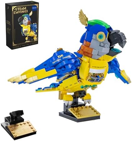 Steampunk Macaw Building Block Toy Set 490 Pcs