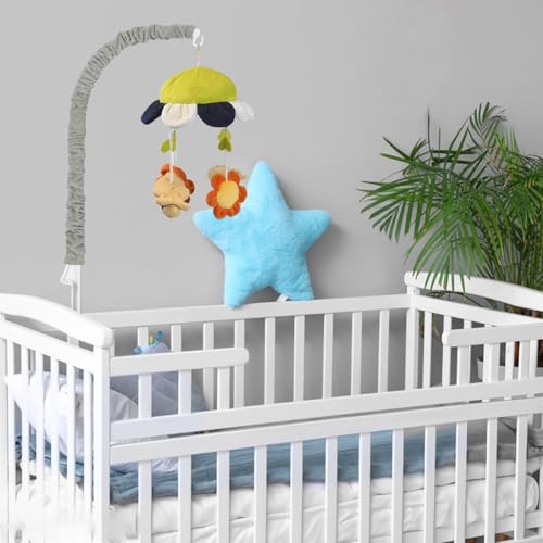 SourceTon 3 PCS Crib Mobile Fabric Covers Premium Decorative Protection