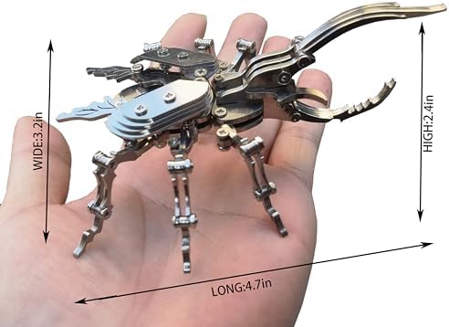 3D Metal Puzzle Beetle - Assembles with Tools