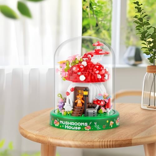 Mushroom House Building Set for Kids and Adults 8