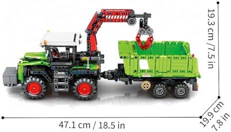 3 in 1 Harvester Tractor Building Set Toy for Kids 12