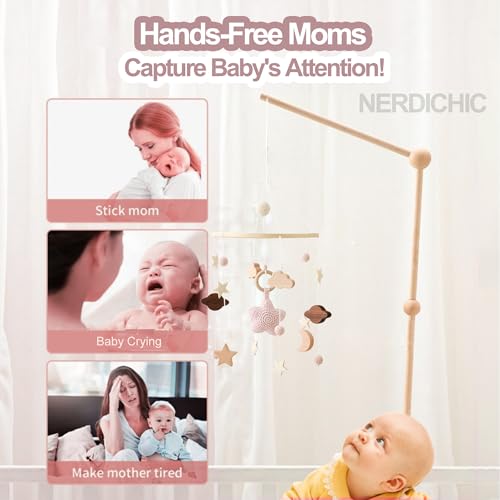 Nerdichic Baby Crib Mobile for Boys Girls 1