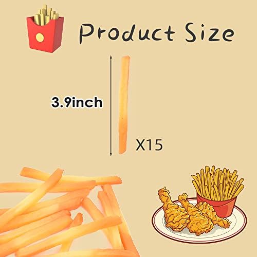 Hagao Fake French Fries Play Food Kitchen Decoration 15 Pcs