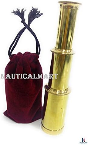 NauticalMart NM012964A Brass Pirate Telescope Case of 30