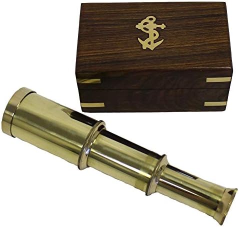 6 Solid Brass Handheld Telescopes 2-Pack NauticalMart