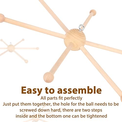 Kodrily Wooden Mobile Frame Kit with Six Legs