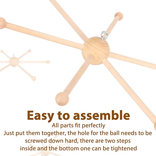 FLEXMAN Wooden Mobile Frame Kit for Baby Crib