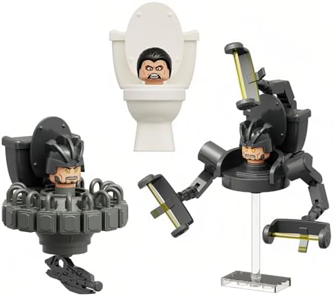 Bentex Toilet Building Set G-Man Cameraman Game Model Toys Collectible