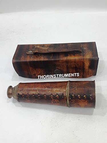 THOR INSTRUMENTS Nautical Antique Telescope with Leather Case Gift