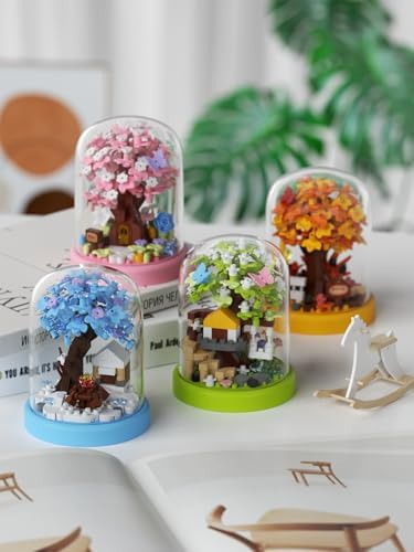Sacblirr Tree House Building Blocks Set with Dust Cover