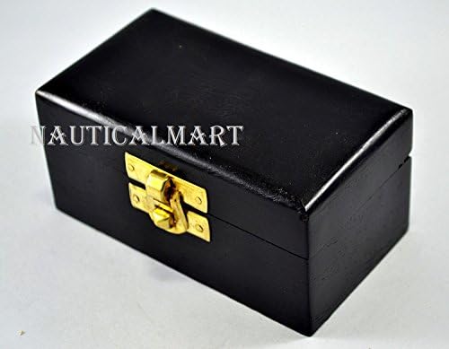 NauticalMart Old Telescope Pirate Spyglass Brass Telescope Monocular Collapsible 6 Inch Wood Box