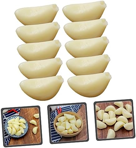 Happyyami 10pcs Artificial Garlic Cloves for Display and Photography