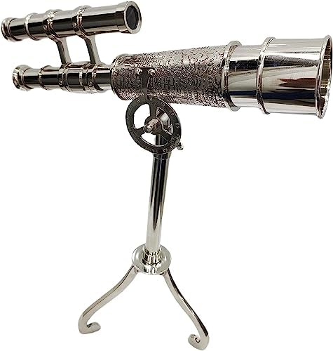 Antiqueex Unique Nautical Telescope with Brass Tripod