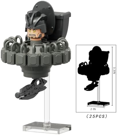 Bentex Toilet Building Set G-Man Cameraman Game Model Toys Collectible