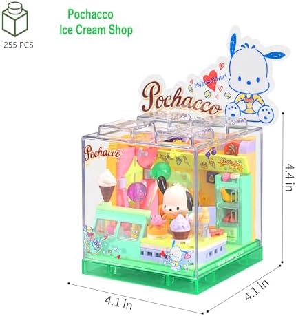 Cute Building Bricks Blocks Toys Miniature Set with Transparent Display
