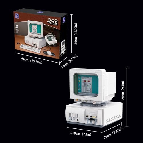 Retro Computer Building Set for Adults