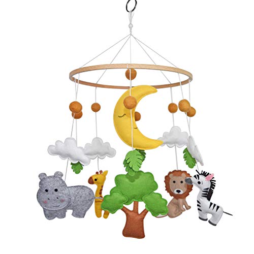 CK WORKS Baby Nursery Mobile Jungle Safari Animals