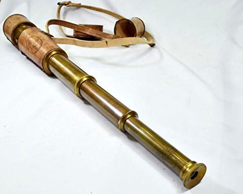 NauticalMart 18 Inch Brass Engraved Telescope