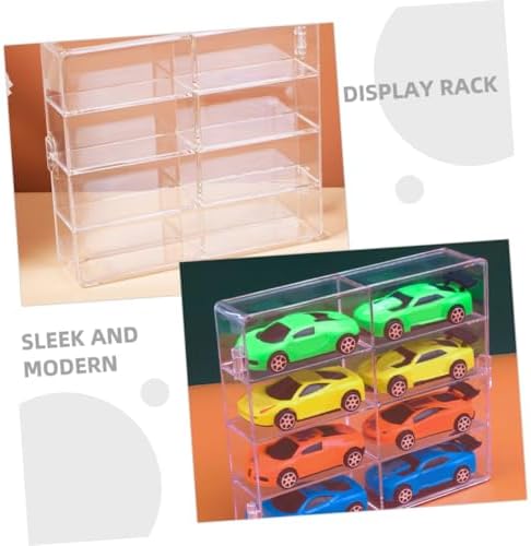 2Pcs Acrylic Display Cases for Collectibles and Model Cars