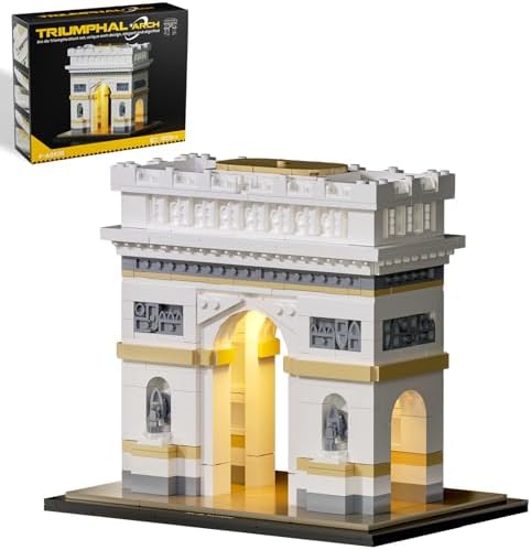 itshWOee Architecture Arc de Triomphe Building Set for Adults Kids Age 6