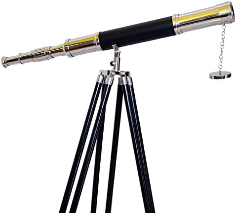 Antiqueex Vintage Nautical Telescope Floor Stand