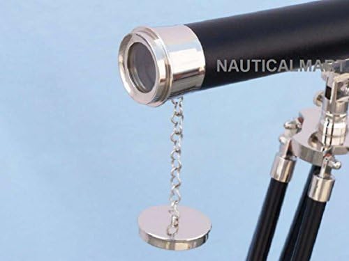NauticalMart Floor Standing Chrome Telescope 50 Inch