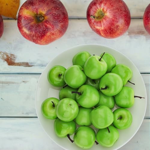 27 Pcs Mini Artificial Green Apples for Home Decor
