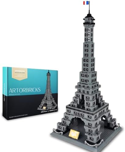 ArtorBricks Eiffel Tower Building Kit 976 Pieces