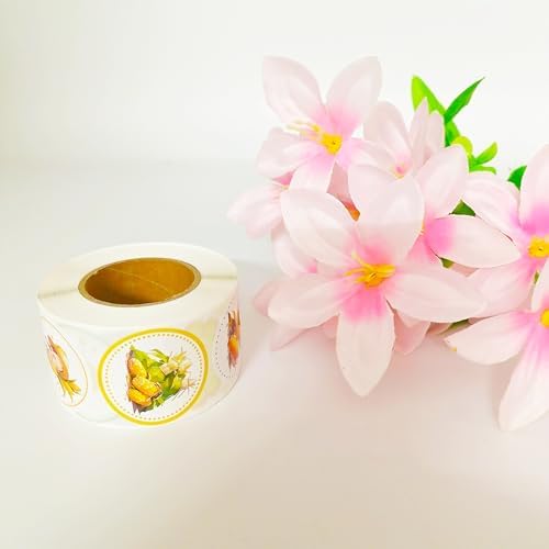 500 PCS Corn Labels Roll Stickers - Birthday Party Decorations