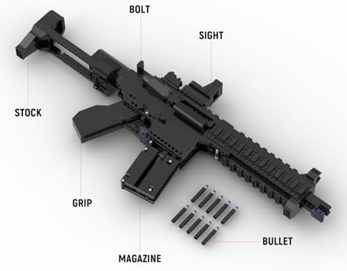 ANORODO M416c Building Blocks Set with Shooting Functionality