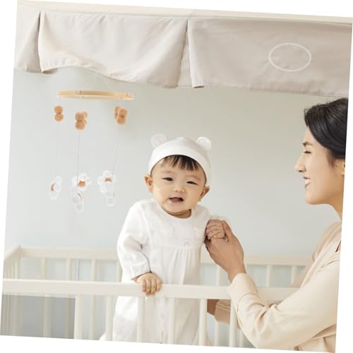 Totority Boho Crib Mobile with Flower Ball Design 1